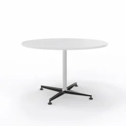 Table San Siro - Ø 120 cm - piétement central - finition chrome