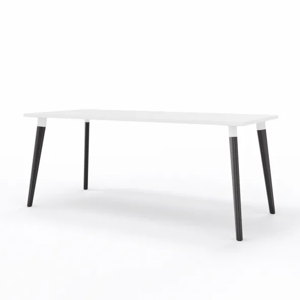 Table San Siro 180 x 80 cm - 4 pieds bois