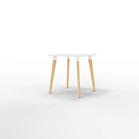 Table San Siro 70 x 70 cm - 4 pieds bois