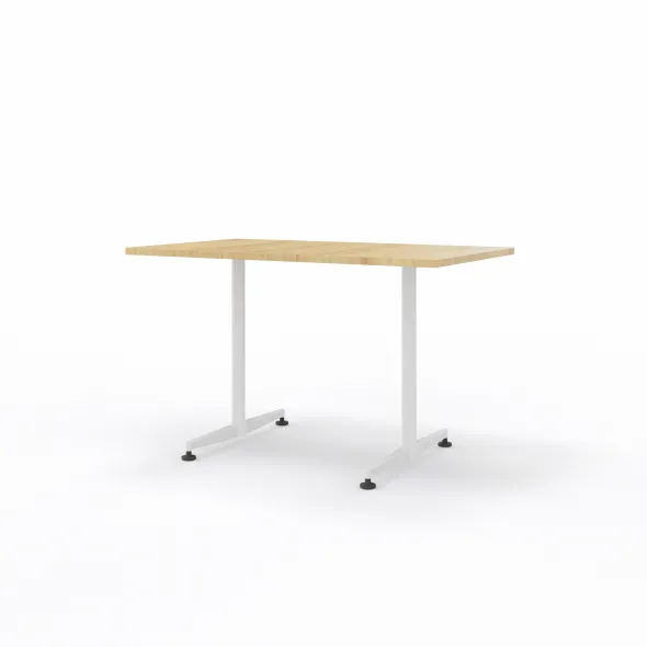 Table San Siro - 120 x 70 cm - piétement à dégagement latéral finition époxy