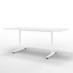 Table San Siro - 180 x 80 cm - piétement à dégagement latéral finition époxy