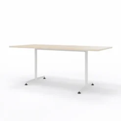 Table San Siro - 180 x 80 cm - piétement à dégagement latéral finition époxy