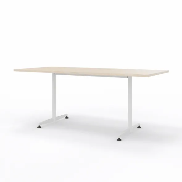 Table San Siro - 180 x 80 cm - piétement à dégagement latéral finition époxy