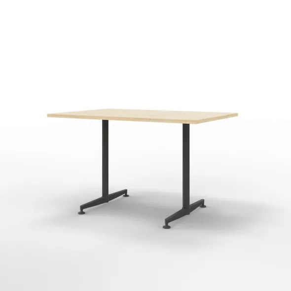 Table San Siro - 120 x 80 cm - piétement à dégagement latéral finition époxy