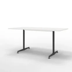 Table San Siro - 160 x 80 cm - piétement à dégagement latéral finition époxy