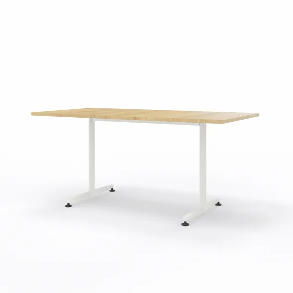 Table San Siro - 160 x 80 cm - piétement à dégagement latéral finition époxy