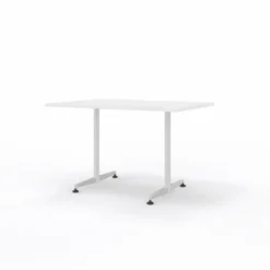 Table San Siro - 120 x 80 cm - piétement à dégagement latéral finition chrome satiné