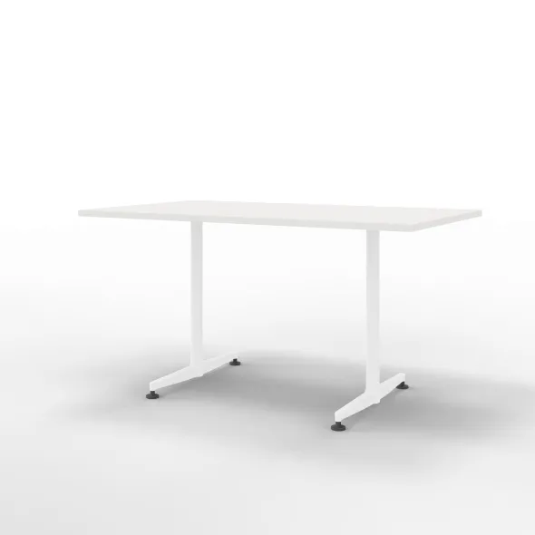 Table San Siro - 140 x 80 cm - piétement à dégagement latéral finition époxy
