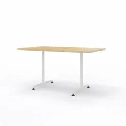 Table San Siro - 140 x 80 cm - piétement à dégagement latéral finition époxy