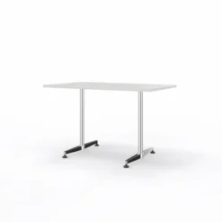 Table San Siro - 120 x 70 cm - piétement à dégagement latéral finition chrome