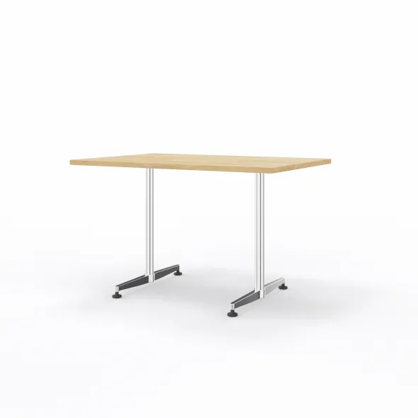 Table San Siro - 120 x 80 cm - piétement à dégagement latéral finition chrome