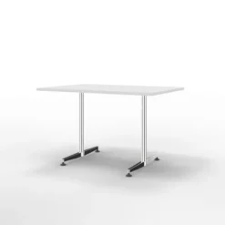 Table San Siro - 120 x 80 cm - piétement à dégagement latéral finition chrome