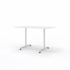 Table San Siro - 120 x 70 cm - piétement à dégagement latéral finition chrome satiné