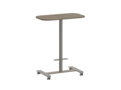 Table Single rectangulaire-hauteur position debout avec 4 roulettes