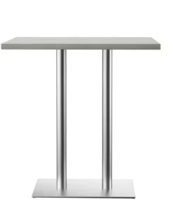 Table snack Solidor - 120 x 80 cm - piétement double colonne sur platine