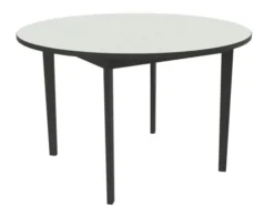 Table Soline 4 pieds - Ø 120 cm - hêtre verni teinté - chant alaisé