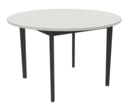 Table Soline 4 pieds - Ø 120 cm -hêtre verni teinté - Chant plastique