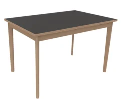 Table Soline 4 pieds - 120 x 80 cm - hêtre verni naturel - chant alaisé