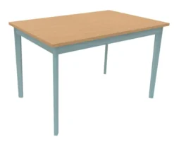 Table Soline 4 pieds - 120 x 80 cm - hêtre verni teinté - chant alaisé