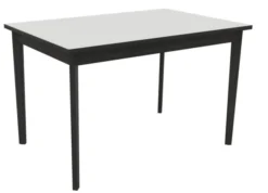 Table Soline 4 pieds - 120 x 80 cm - hêtre verni teinté - chant alaisé