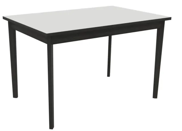 Table Soline 4 pieds - 120 x 80 cm - hêtre verni teinté - chant alaisé
