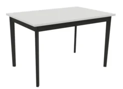 Table Soline 4 pieds - 120 x 80 cm - hêtre verni teinté - Chant plastique