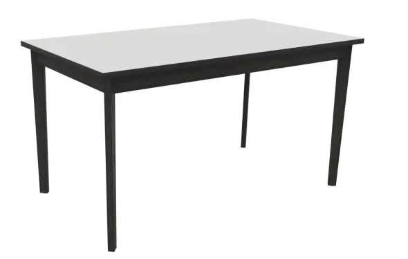 Table Soline 4 pieds - 140 x 80 cm - hêtre verni teinté - chant alaisé