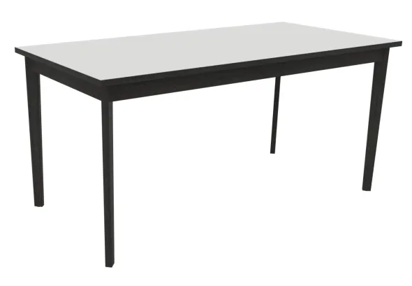 Table Soline 4 pieds - 160 x 80 cm - hêtre verni teinté - chant alaisé
