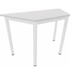 Table trapézoïdale Artense - 120 x 60 x 60 cm - piétement époxy - plateau stratifié - chant plastique