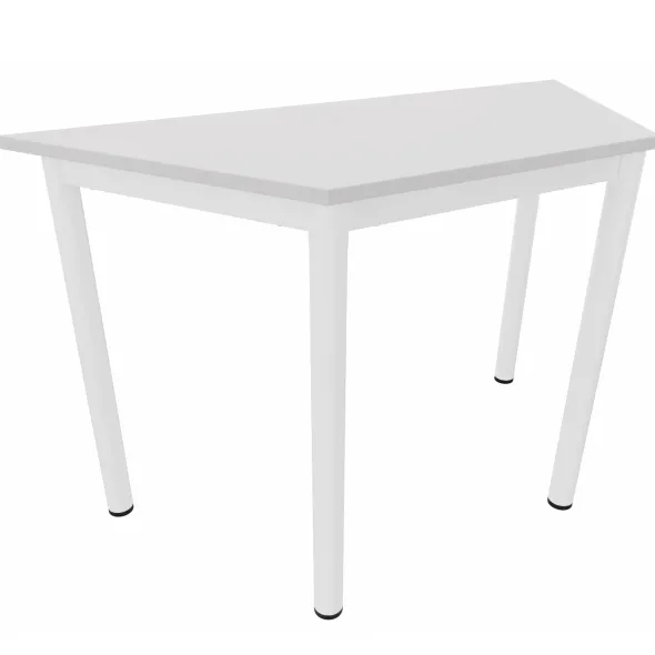 Table trapézoïdale Artense - 120 x 60 x 60 cm - piétement époxy - plateau stratifié - chant plastique