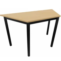 Table trapézoïdale Compo - 130 x 65 x 65 cm - piétement époxy - plateau mélaminé