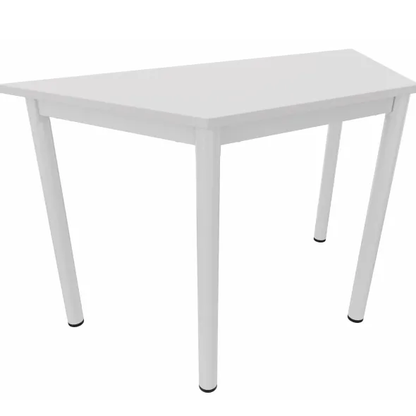 Table trapézoïdale Compo - 120 x 60 x 60 cm - piétement époxy - plateau mélaminé