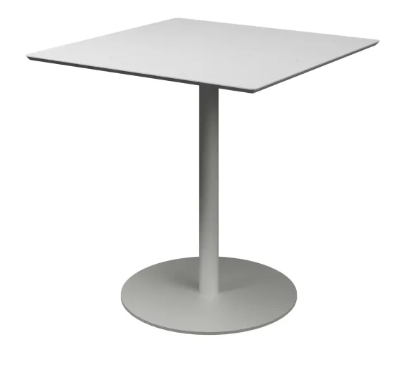 Table Trinquet - 80 x 80 cm - plateau PS 100 % recyclé - piétement époxy
