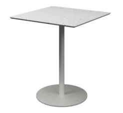 Table Trinquet - 70 x70 x h. 75 cm - plateau PS 100 % recyclé - piétement époxy