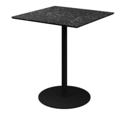 Table Trinquet - 70 x70 x h. 75 cm - plateau PS 100 % recyclé - piétement époxy