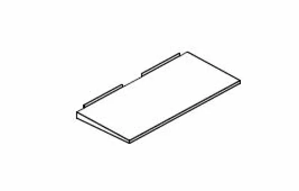 Tablette de bout de travée Nova - métal - pour rayonnage double face