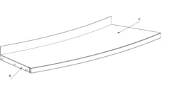 Tablette externe angle 26° Lingo - avec joues