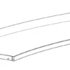 Tablette interne angle 26° Lingo - avec joues