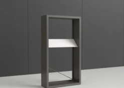 Tablette présentoir Nova - l. 90 x pr. 32 cm - métal