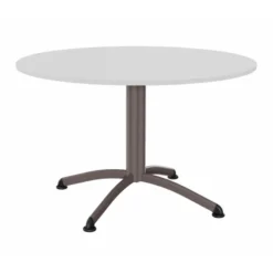 Table Zen - Ø 120 cm - piétement central - plateau stratifié antibruit - chants ABS
