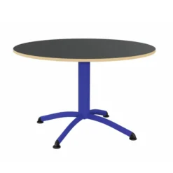 Table Zen - Ø 120 cm - piétement central - plateau stratifié - chants alaisés