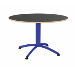 Table Zen - Ø 120 cm - piétement central - plateau stratifié antibruit - chants alaisés