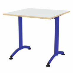 Table Zen - 80 x 80 cm - piétement à dégagement latéral - plateau stratifié - chants alaisés