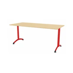 Table Zen - 180 x 80 cm - piétement à dégagement latéral - plateau stratifié - chants alaisés