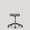Tabouret assis/debout Pony - assise textile enduit - réglable en hauteur