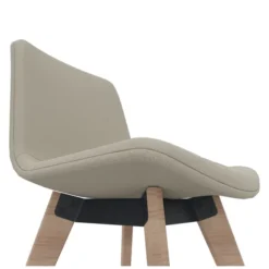 Tabouret haut Cubb - tissu - piétement bois -