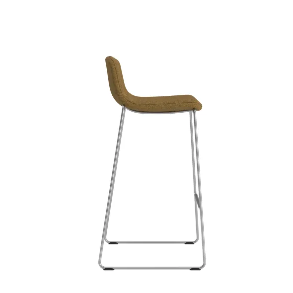 Tabouret haut Cubb - tissu - piétement métallique