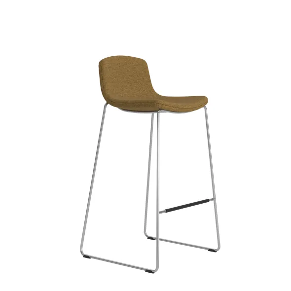 Tabouret haut Cubb - tissu - piétement métallique