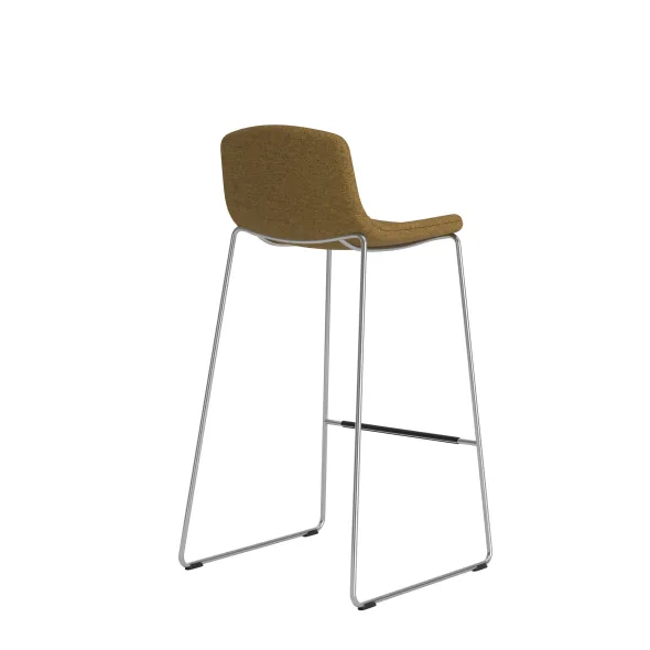 Tabouret haut Cubb - tissu - piétement métallique