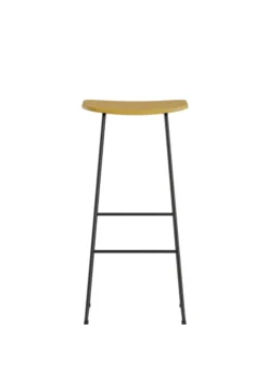 Tabouret haut T06 - assise polypropylène - piétement noir